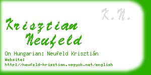 krisztian neufeld business card