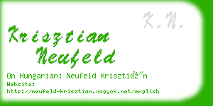 krisztian neufeld business card